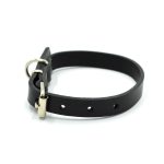 zgarda caine piele talie mica piele neagra1